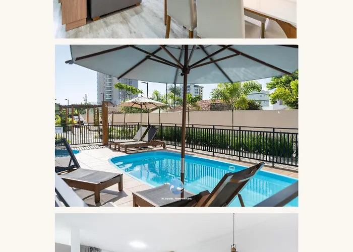 Apartamento 150M Da Praia Com Sacada, Wi-Fi Ar Condicionado, Piscina, Portaria 24H, Playground E Vaga De Garagem